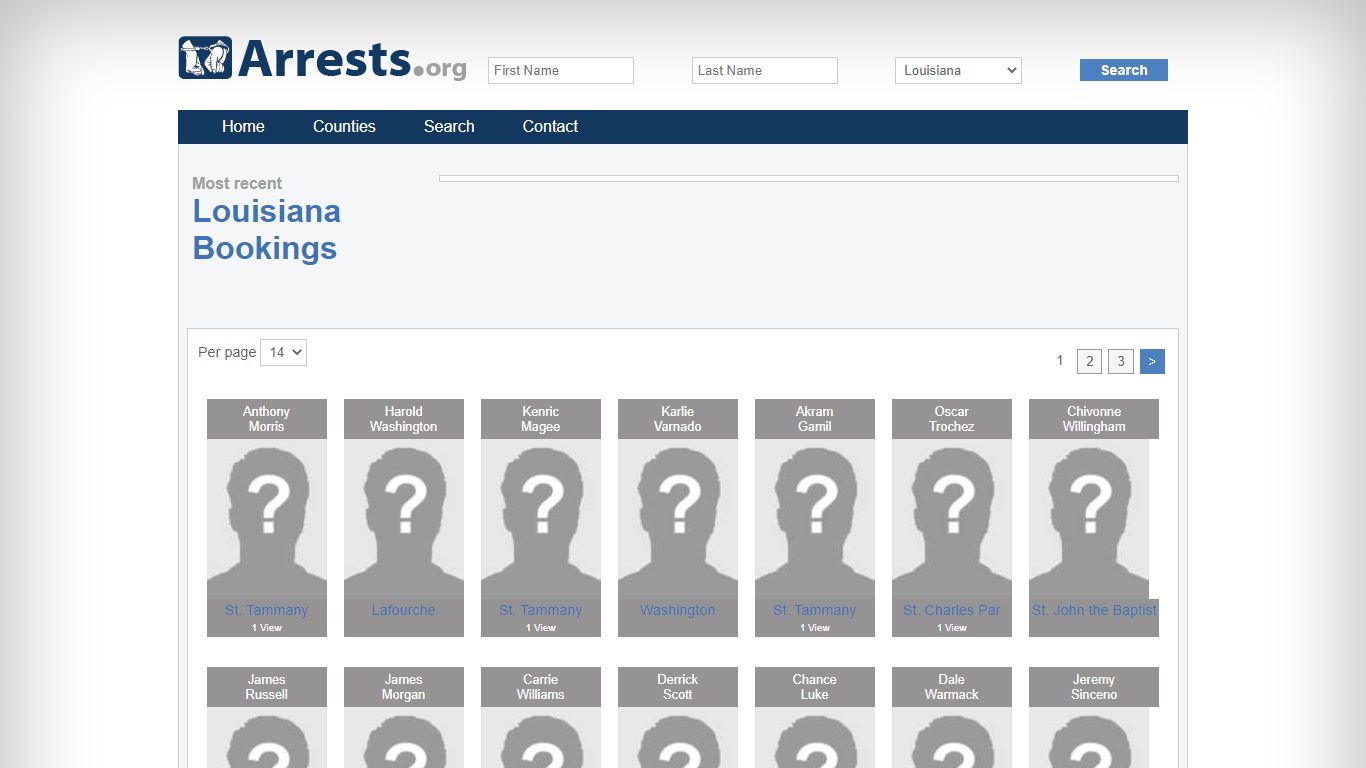 Louisiana Arrests and Inmate Search