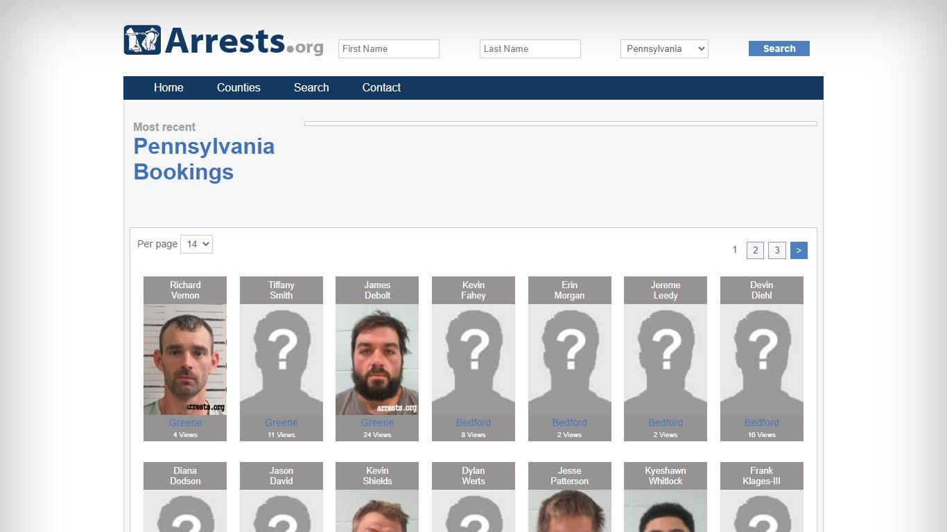 Pennsylvania Arrests and Inmate Search